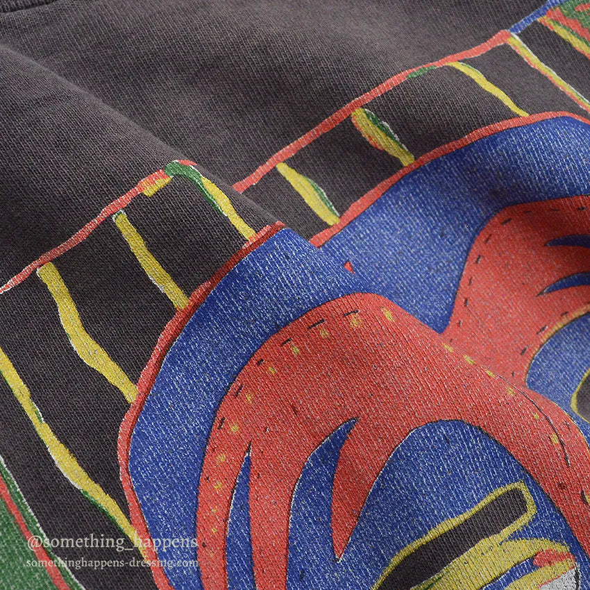 ~1990's WILDWOOD PRODUCTIONS PAINTING FACE ART T-SHIRT... LARGE