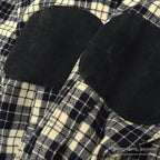 1940's WOOLRICH BLACK/WHITE PLAID WOOL SHIRT ... 16