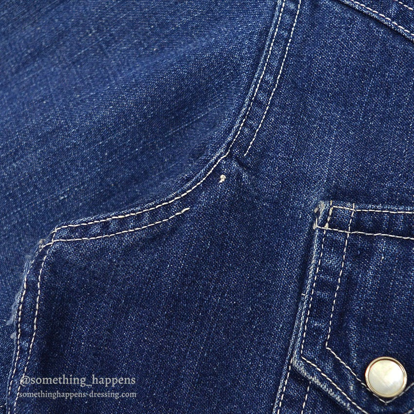 1950's DALL SMITH DENIM DENIM WESTERN SHIRT ...