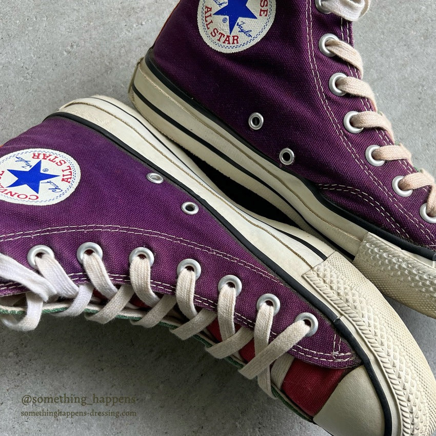 1980's CONVERSE ALL STAR MULTI CRAZY PATTERN HI... 7 1/2