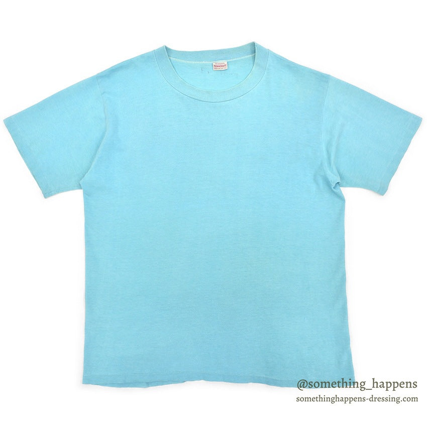 1960's TOWNCRAFT PENNEY'S LIGHT BLUE BLANK T-SHIRT ... MEDIUM