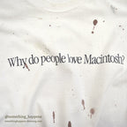 1990's ONEITA APPLE WHY DO PEOPLE LOVE MACINTOSH T-SHIRT... XL