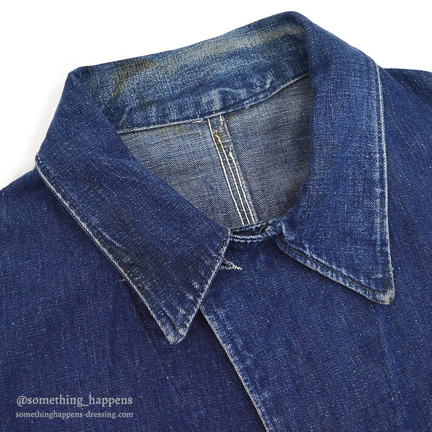 1950's HERCULES DENIM COVERALL GOOD FADED...