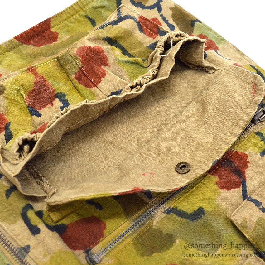 1980's BANANA REPUBLIC HAND PAINTED CAMO PHOTO JOURNALIST VEST...XL
