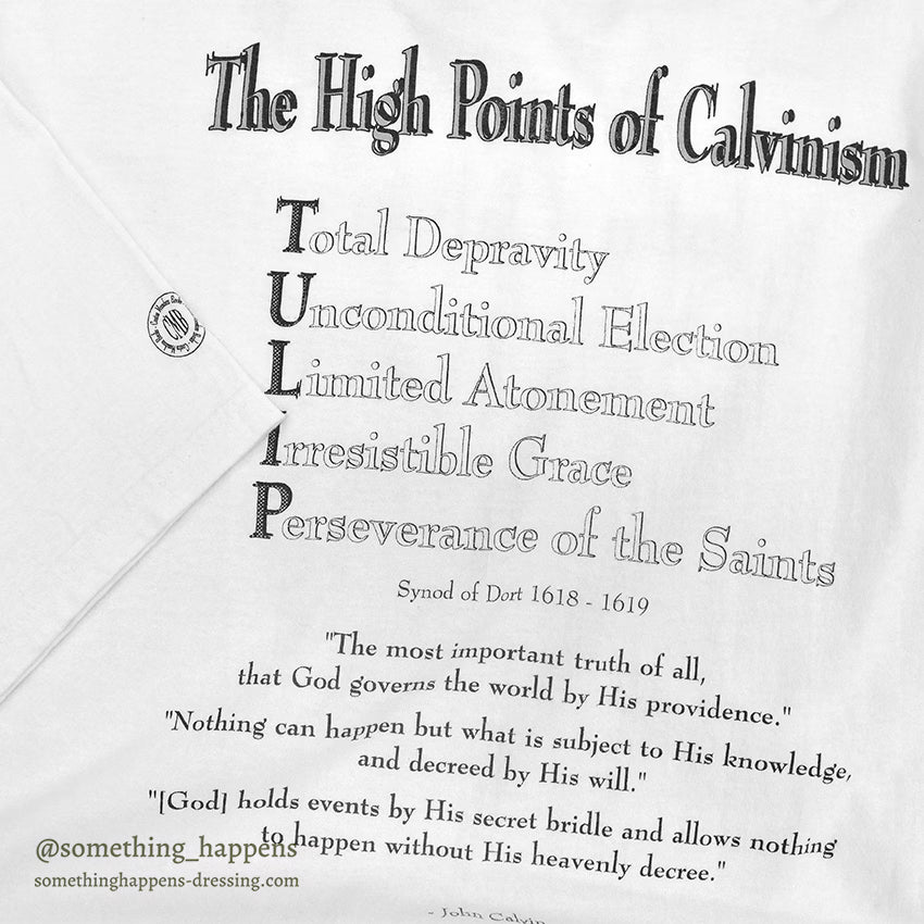 1990's~ FRUIT OF THE LOOM JOHN CALVIN PORTRAIT T-SHIRT ... XL