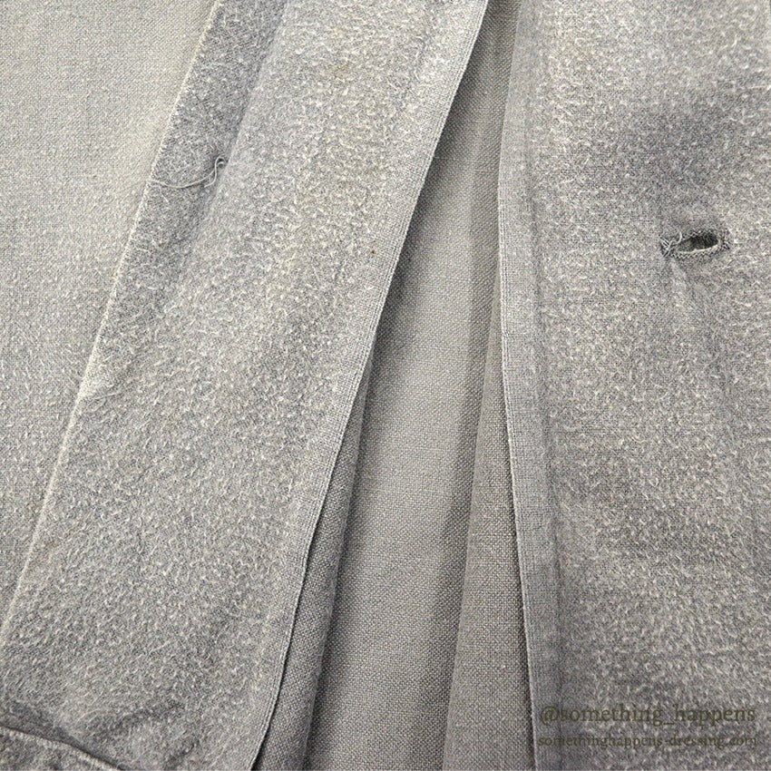 1960's TOWNCRAFT PENNEYS PLAIN LIGHT GRAY FLANNEL SHIRT ... L