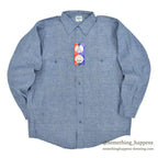 1960's DEADSTOCK BELTEX ALL COTTON CHAMBRAY L/S SHIRT... 16