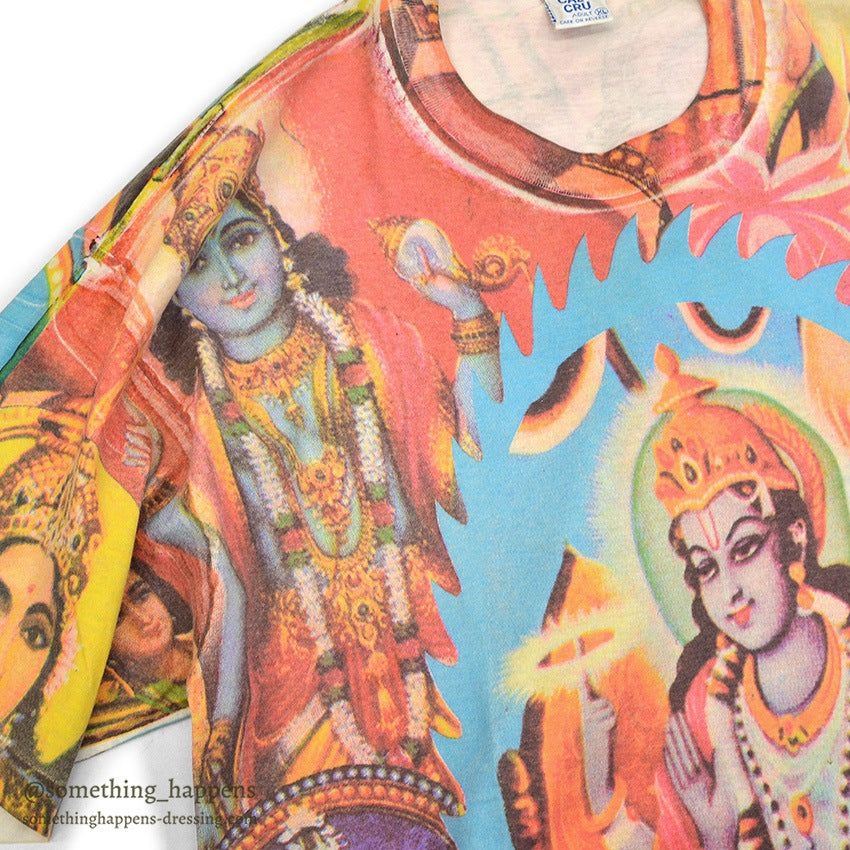 ~1990's CAL CRU HINDU GOD ALL OVER PRINT T-SHIRT ... XL