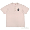 1990's ONEITA DOG EMBROIDERY HENLEY NECK T-SHIRT... L