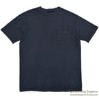 1990's BLACK FADED PLAIN POCKET T-SHIRT ...