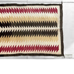 c.1940's NAVAJO RUG ZIGZAG PATTERN... 120cm/84cm