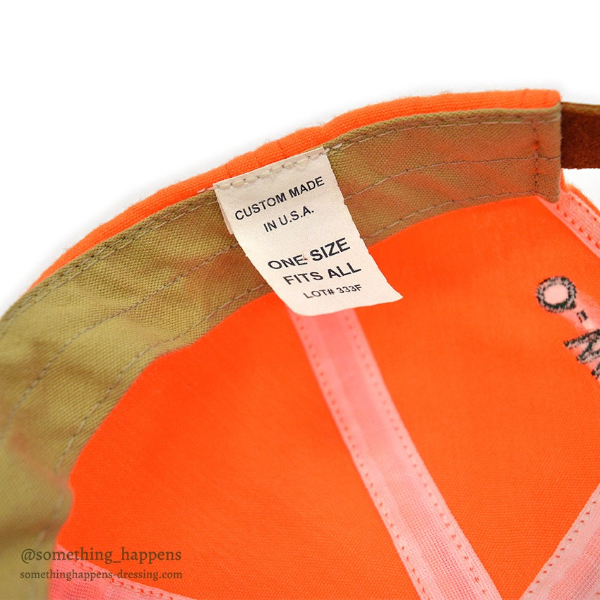 1990's FILSON OWAA ORANGE/TAN CAP...
