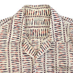 1950's GEOMETRIC PATTERN RAYON SHIRT...