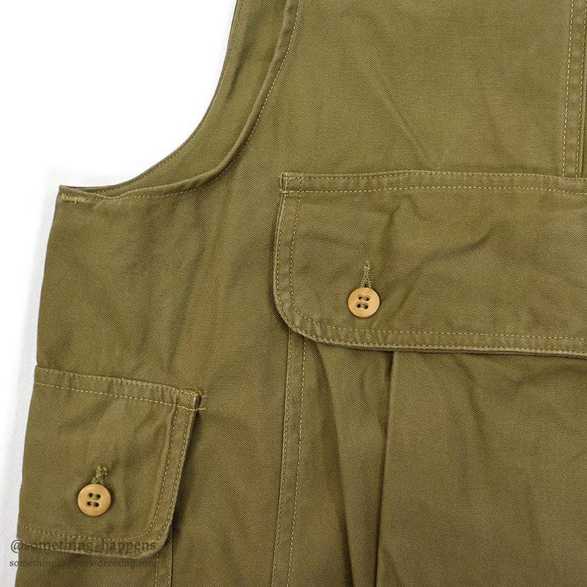 1950's LLBEAN FISHING VEST HALF MOON POCKET...