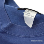 1980's EDDIE BAUER BLUE POCKET L/S TEE ... L