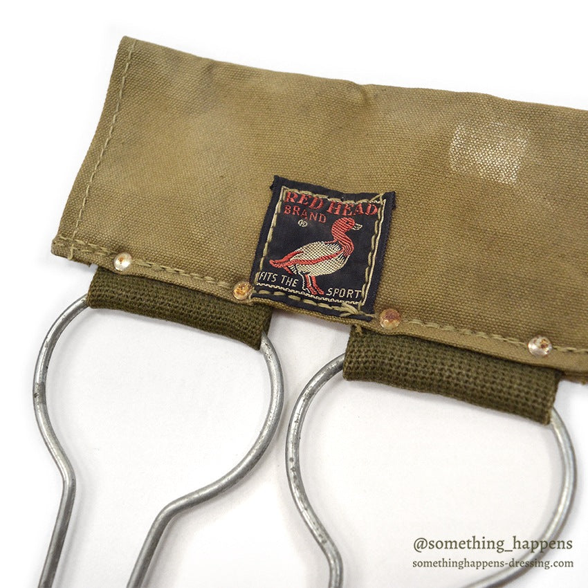 1950's~ RED HEAD HUNTING DUCK CARRIER / NECK HOLDER...