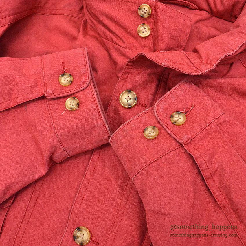 1980's~ Willis & Geiger BUSH POPLIN FIELD JACKET... L