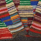 1990's J.CREW MULTI-COLOR WOOL KNIT SWEATER... M