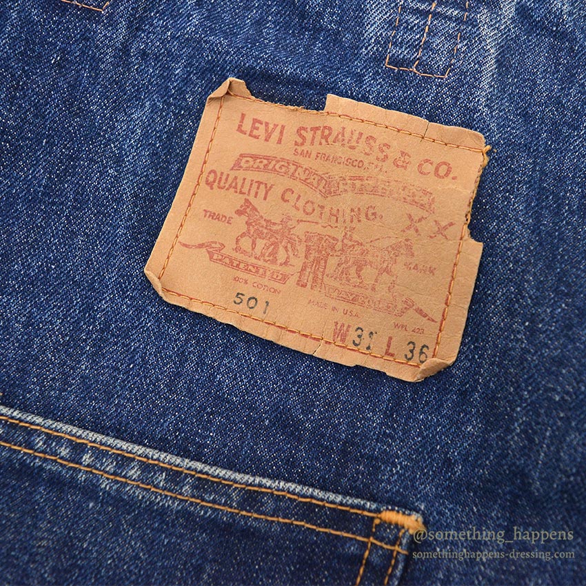 1960's~ LEVI'S BIGE DENIM TOTE BAG...