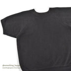 1960's PENNEY'S BLANK S/S SWEAT SHIRT / BLACK ... L