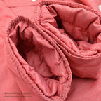 1970's~ BLACK BEAR PRIME GOOSE DOWN NYLON PUFFER JACKET / PINK ... M