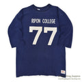 1970's CHAMPION FOOTBALL SHIRT / DARK BLUE...XL