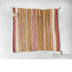 c.1930's NAVAJO RUG PINK STRIPE SINGLE SADDLE BLANKET RARE COLOR ... 77cm/73cm