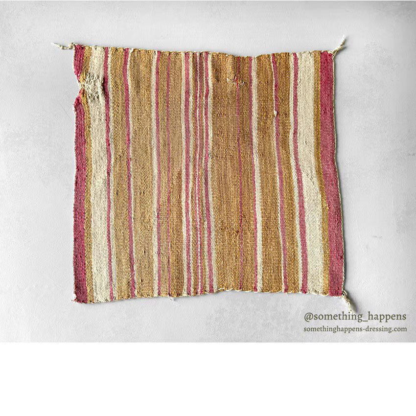 c.1930's NAVAJO RUG PINK STRIPE SINGLE SADDLE BLANKET RARE COLOR ... 77cm/73cm