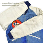 1950's JAPAN SOUVENIR JACKET 18TH FIGHTER BOMBER WING DOG PATCH...