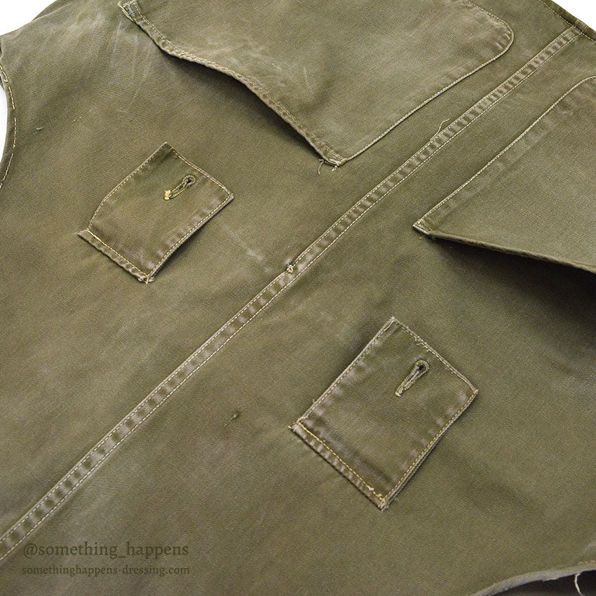 1930's~ L.L.BEAN FISHING VEST / RARE COLOR ...