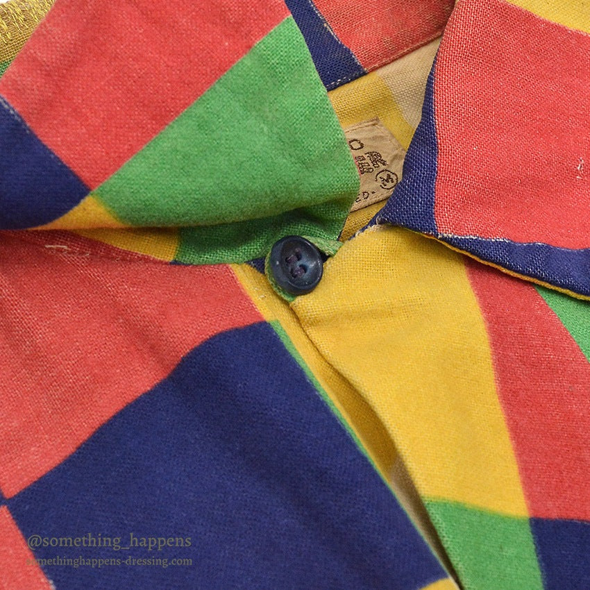 1950's Marlboro BIG TIMBER PRINT FLANNEL GAUCHO SHIRT / MULTI COLOR ... M