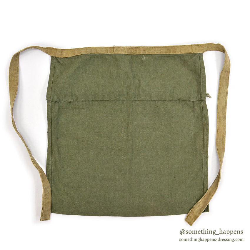 1940's AMERICAN RED CROSS WW2 HBT APRON DITTY BAG / TWO TONE...
