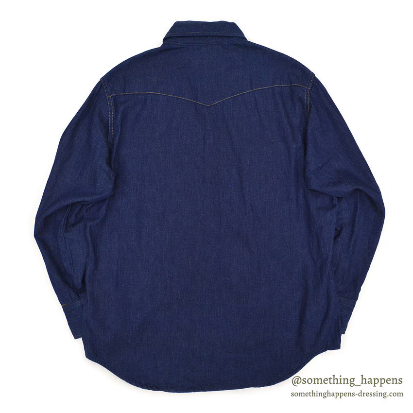 1970's~ SEARS ROEBUCKS DENIM SHIRT ... X-LARGE