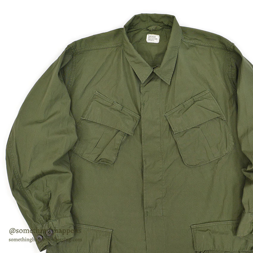 1960's USARMY JUNGLE FATIGUE JACKET / 3RD NON-RIP... LR