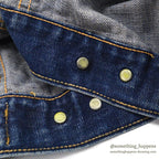 1960s LEVI'S 70505-0217 BIG-E DENIM JACKET / Transition Period ... 50