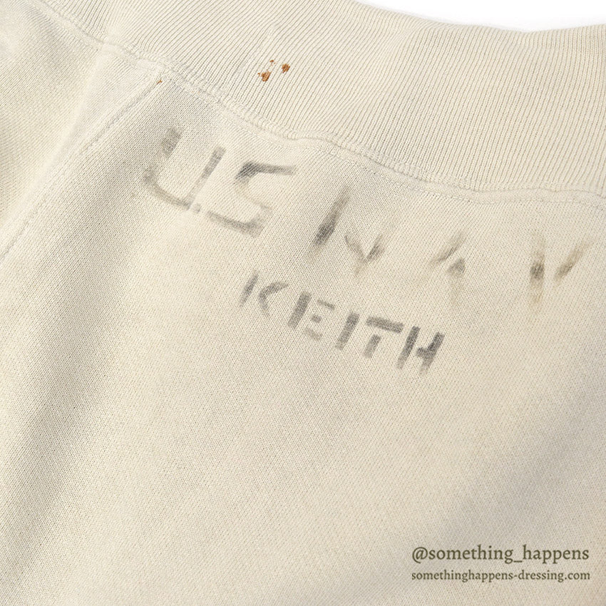 1940's~ VAN DERVOORT U.S.NAVY STENCIL SWEAT PANTS / SHORT LENGTH ...