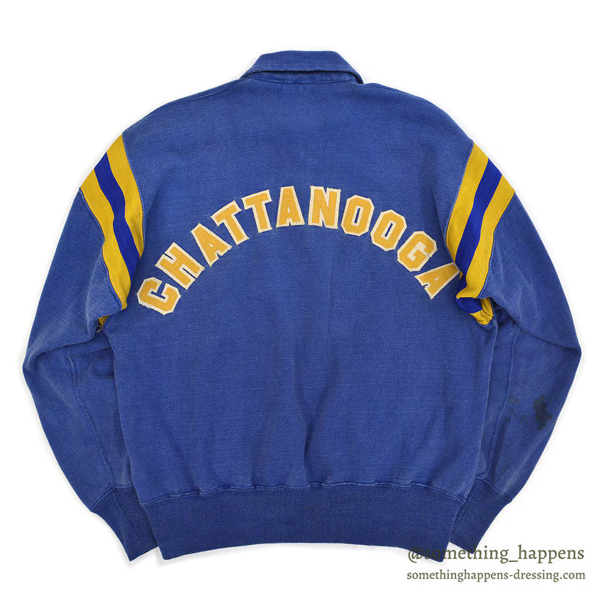 1950's CHATTANOOGA ATHLETIC HALF-ZIP SWEAT SHIRT...