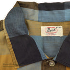1960's BOND FIFTH AVENUE BLOCK PLAID SHIRT...L