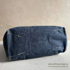 1980's LLBEAN BOAT AND TOTE NAVY / USED BY PAINTER... LARGE