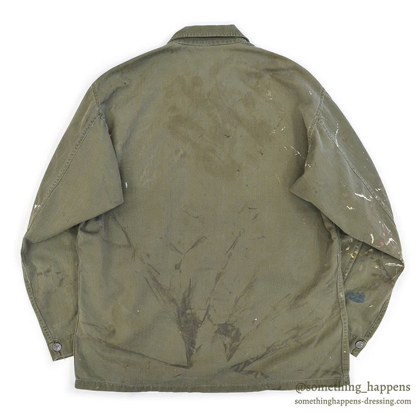 1940's USARMY WW2 M-43 HBT JACKET / PAINT SPLATTER...