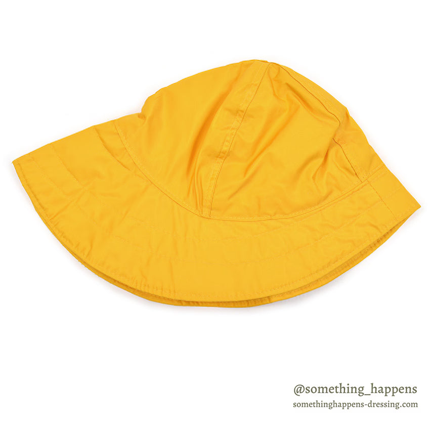 ~1970's DEADSTOCK LLBEAN RAIN HAT / YELLOW ... XL