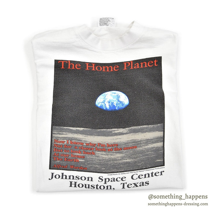 1990's WILDWOOD PRODUCTIONS NASA THE HOME PLANET T-SHIRT ... L