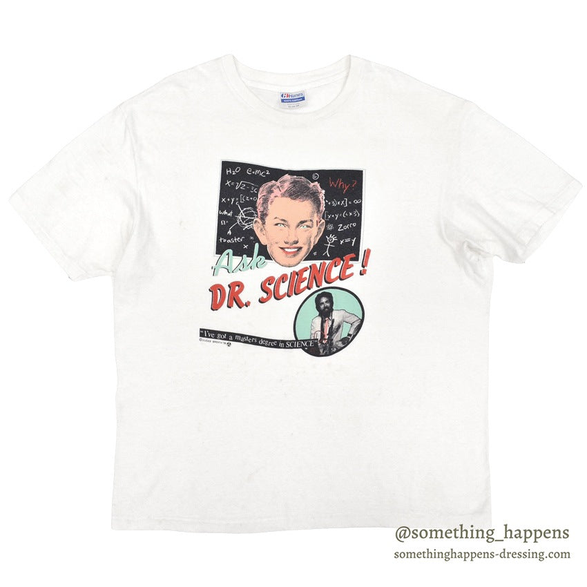1980's HANES ASK DR.SCIENCE! GRAPHIC T-SHIRT ... XL