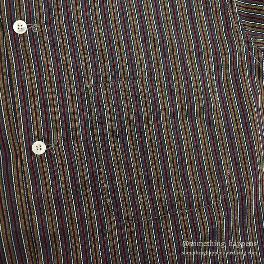 1960's TOWNCRAFT MULTI STRIPE B/D SHIRT...M