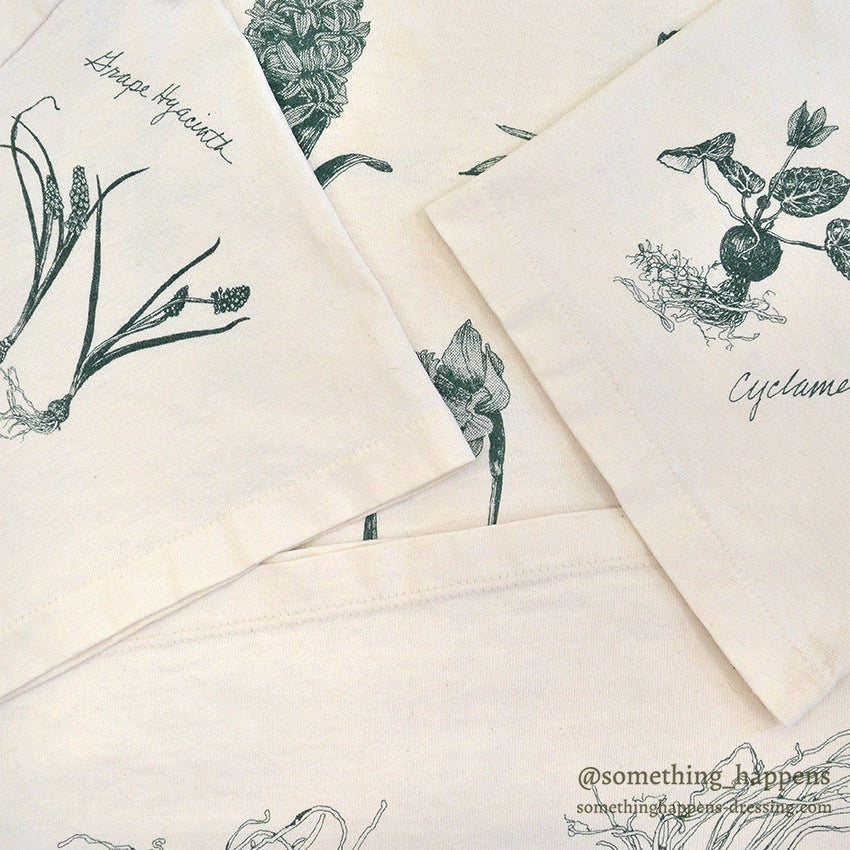 1990's REL-E-VANT PRODUCTS BOTANICAL ART PRINT T-SHIRT ... XL