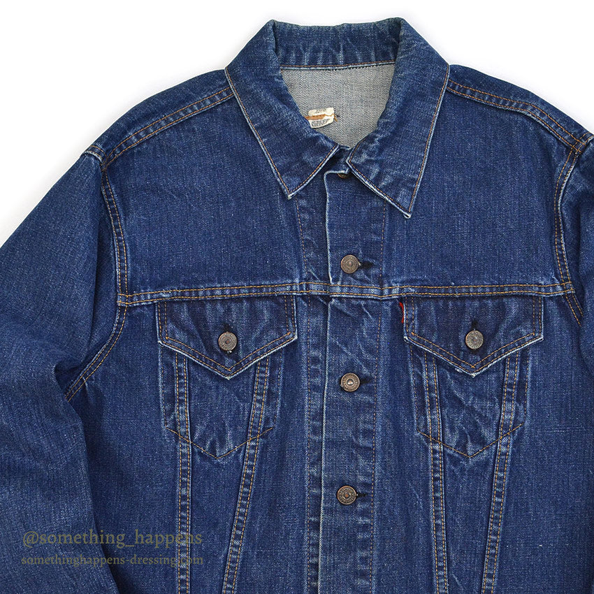 1970's Levi's 70505-0217 DENIM JACKET / INDIGO... Fits like 46