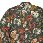 1980's BANANA REPUBLIC SAFARI & TRAVEL DOG ​​PRINT SHIRT 1 ... M