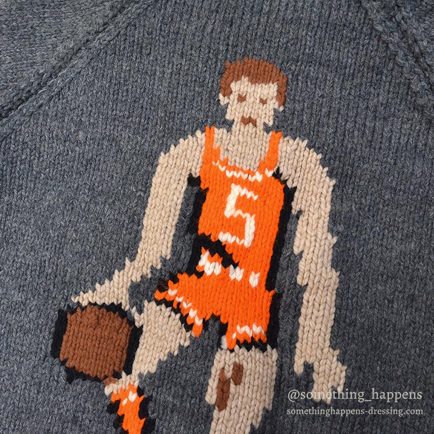 1960's BASKETBALL COWICHAN SWEATER...