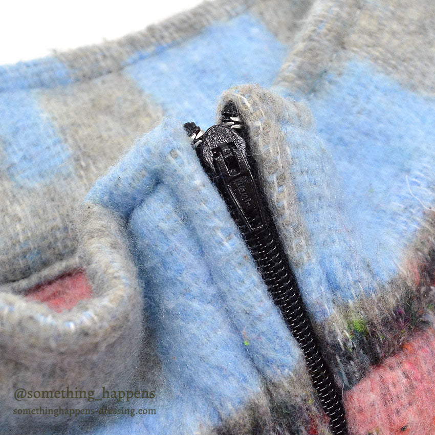 1980's MOLINA INDIAN DRAWIN GEOMETRIC ACRYLIC JACKET...L