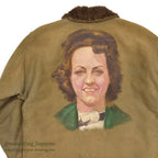 1940's WW2 N-1 DECK JACKET / PORTRAIT PAINT, SUPER RARE...